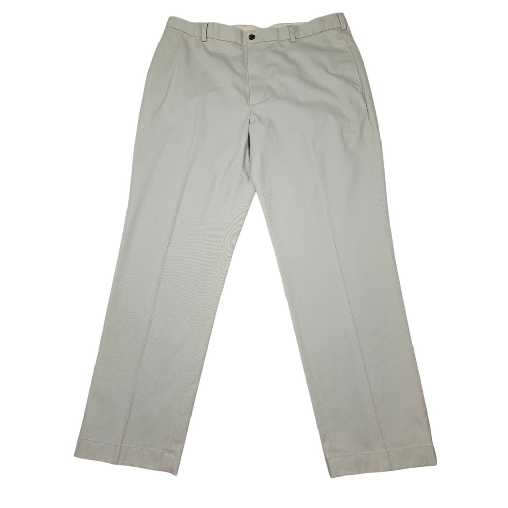 Brooks Brothers Advantage Chino Clark Fit Khaki Pants Stone Beige Sz 38/30